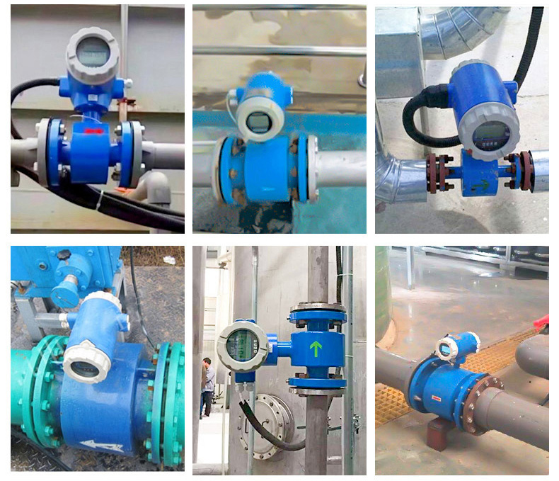 測水電磁流量計現場安裝使用圖